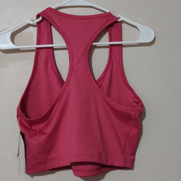 Sommer Ray Pink Cropped Racerback Top Exercise Yoga ActiveWear NEW - Picture 2 of 4